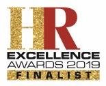 HR Excellence Awards 2019 finalist logo to illustrate that The Berkeley Partnership was shortlisted in two categories of the 2019 HR Excellence Awards: Outstanding Employee Engagement Strategy and Best Learning and Development Strategy.